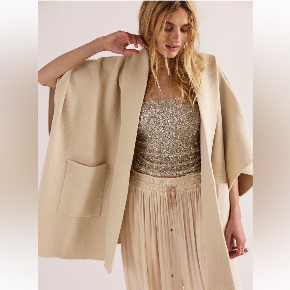 SOLD NWT Free People All I Need Cozy Hooded Duster - Picture 9 of 12